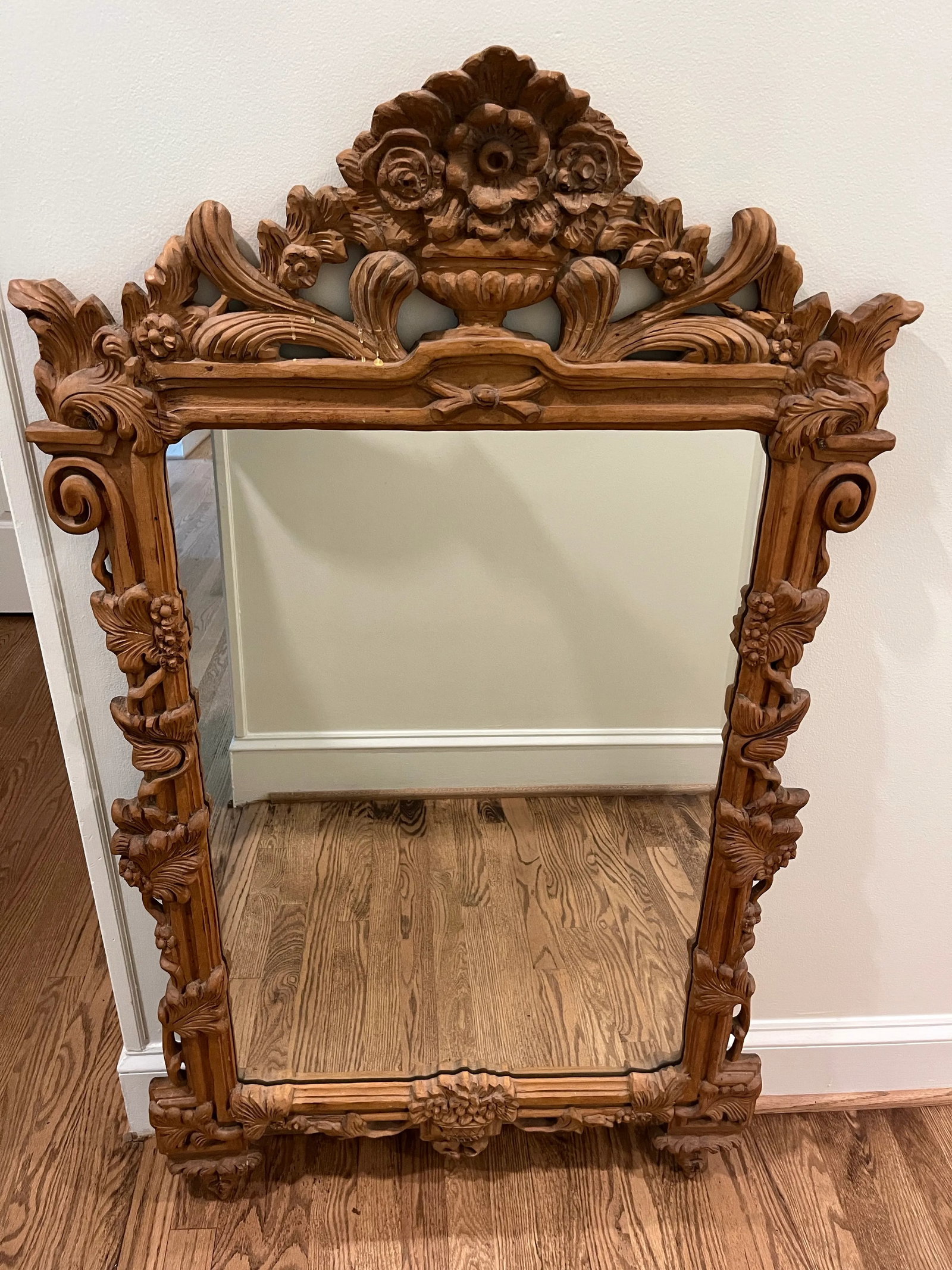 Late 19th Century Heavily Carved Pine Mirror - 3