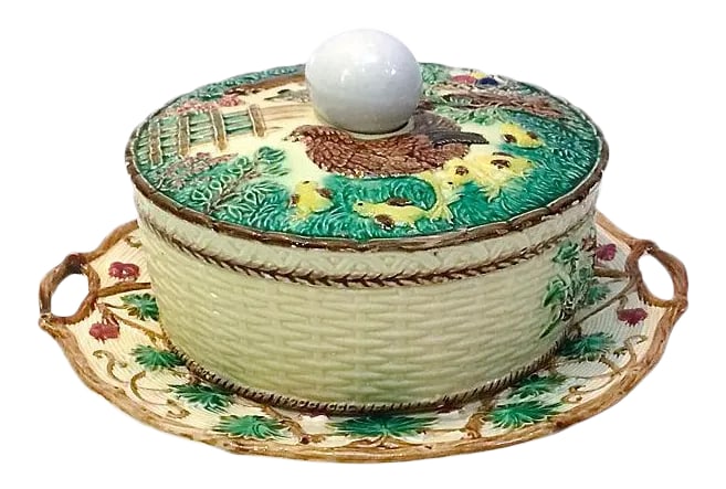 Antique Majolica French Green Tureen (1 of 11)
