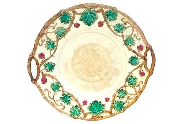 Antique Majolica French Green Tureen - 9