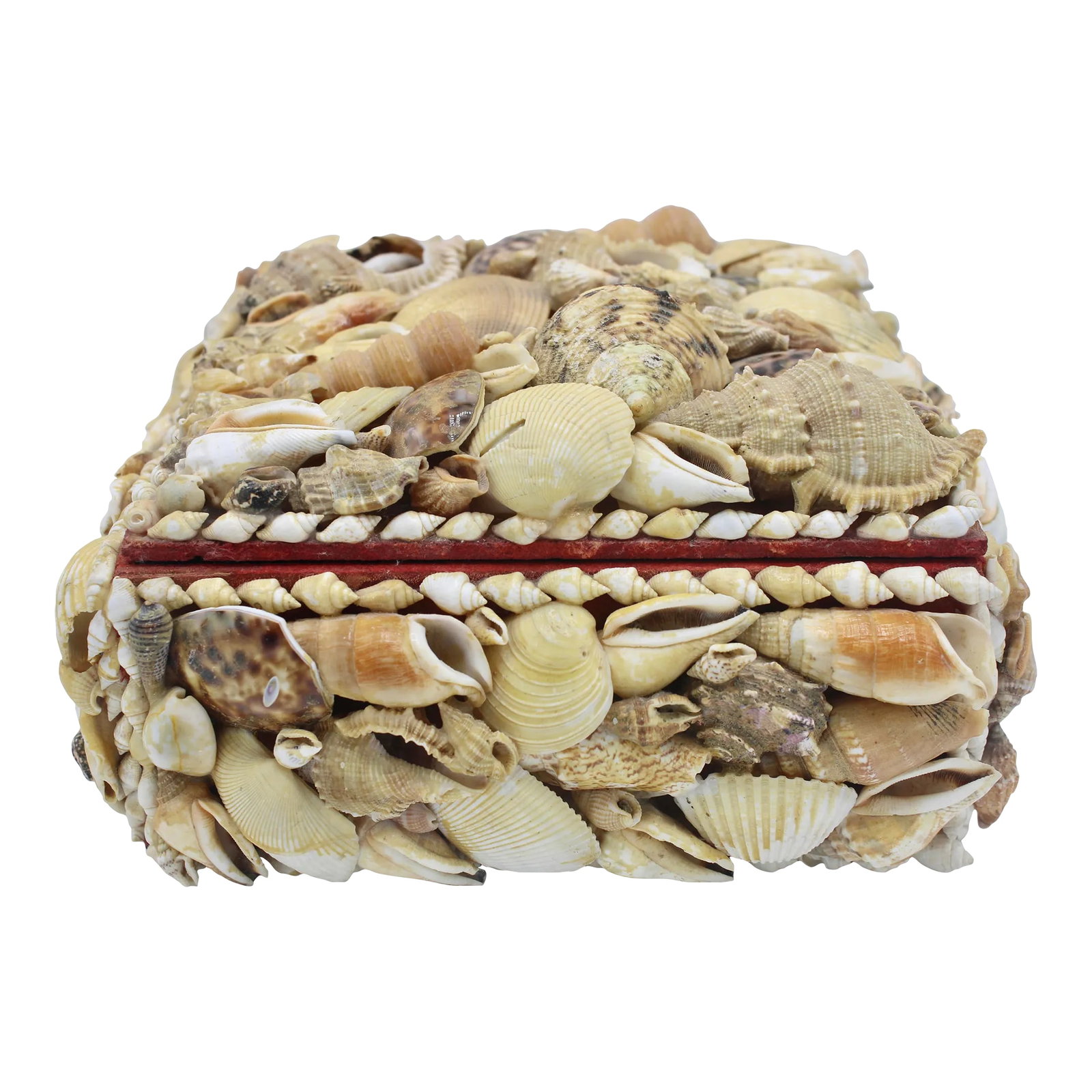 Large Vintage Seashell Encrusted Jewelry Box (1 of 12)