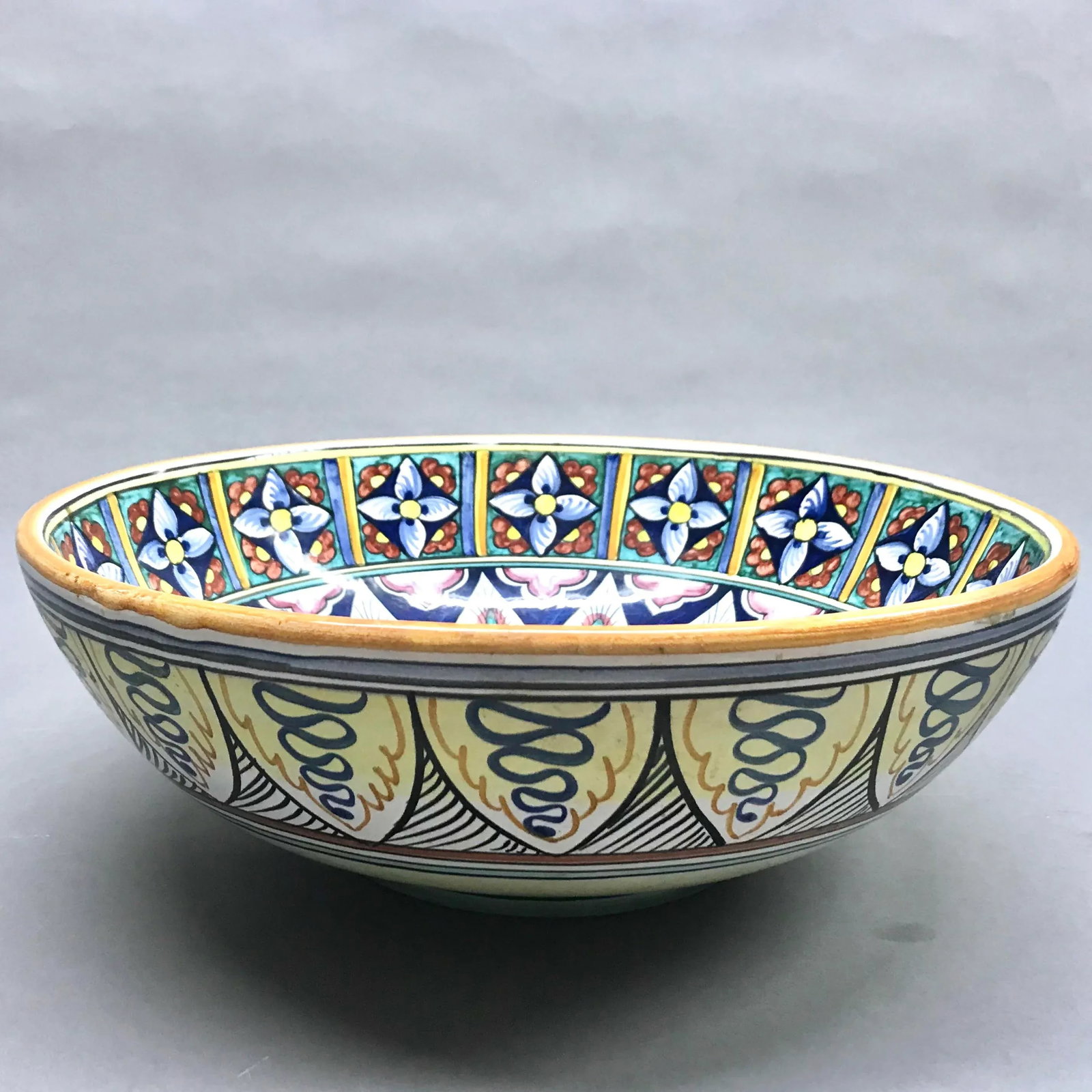 Italian Blue Cottura Ceramic Decorative Bowl - 2