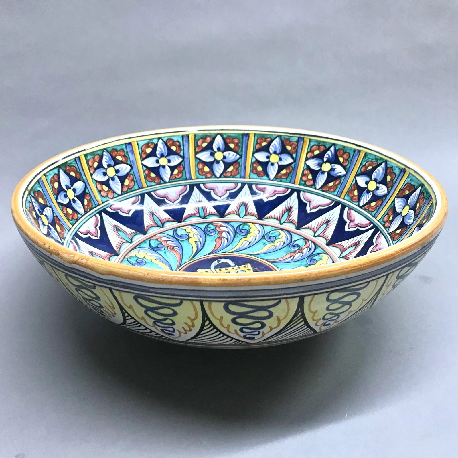 Italian Blue Cottura Ceramic Decorative Bowl - 3
