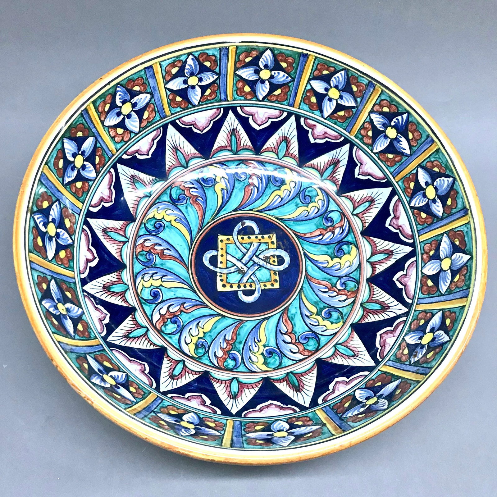 Italian Blue Cottura Ceramic Decorative Bowl - 5