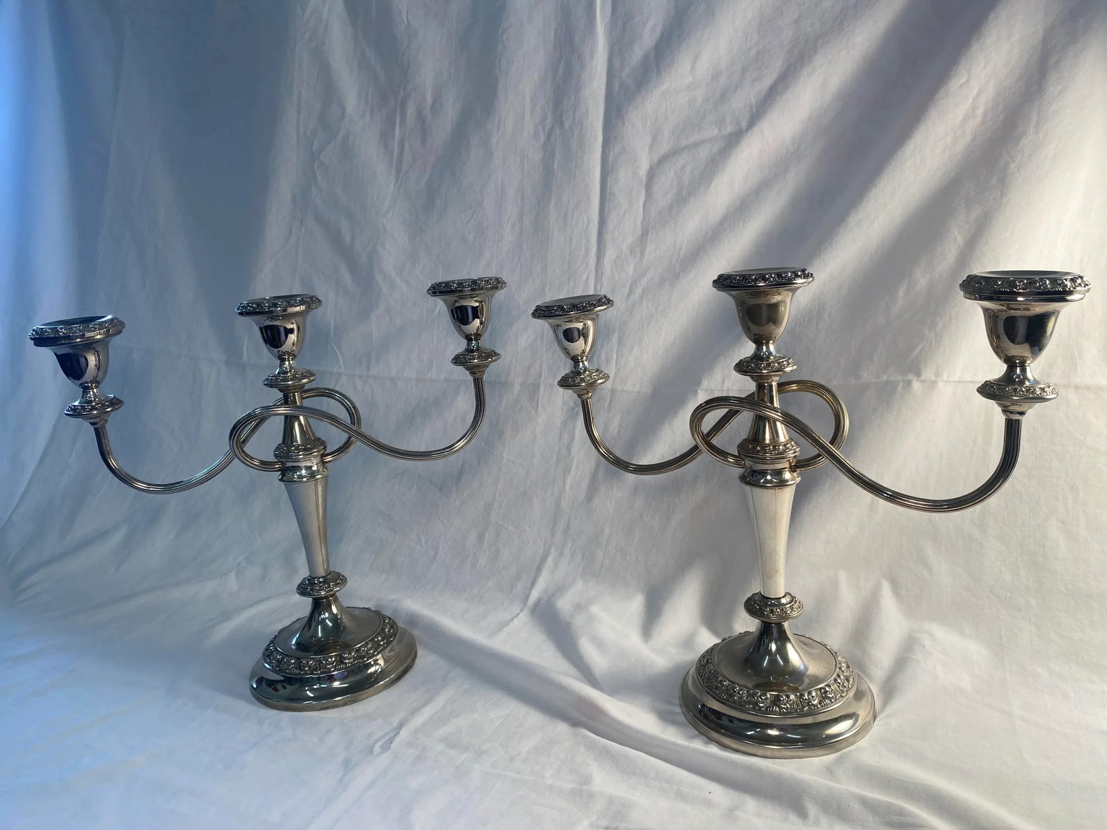 Pair of Antique English Candelabras C. 1910-1920 - 2
