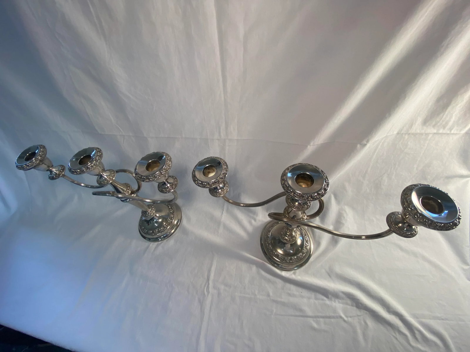 Pair of Antique English Candelabras C. 1910-1920 - 4