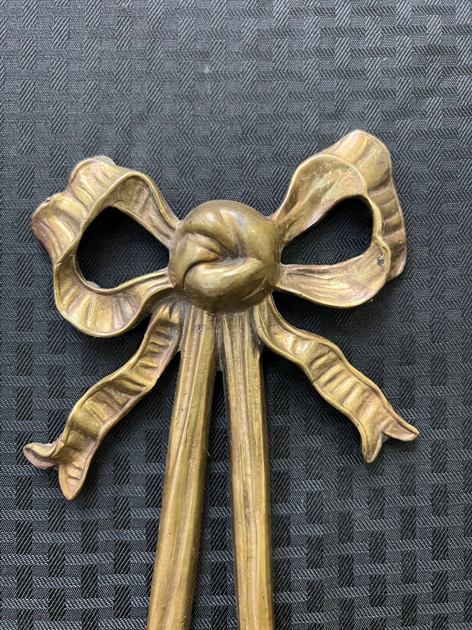 Pair of Vintage Brass Cherub Double Candle Sconces - 10