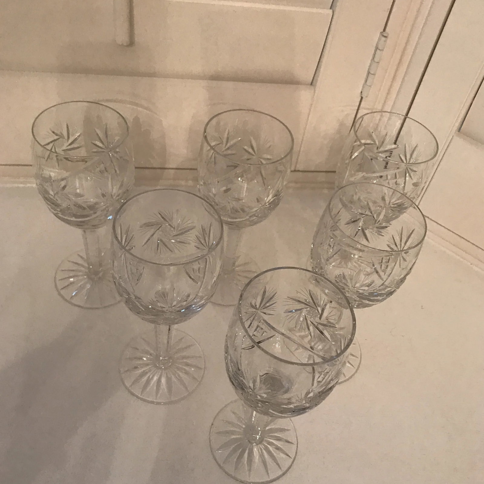 Crystal Wine Glasses - Set of 5 - 2