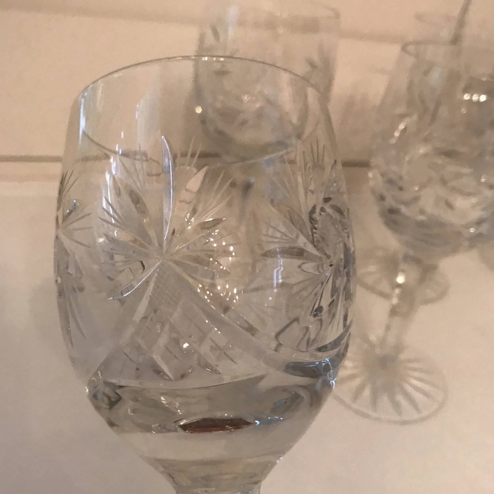 Crystal Wine Glasses - Set of 5 - 3