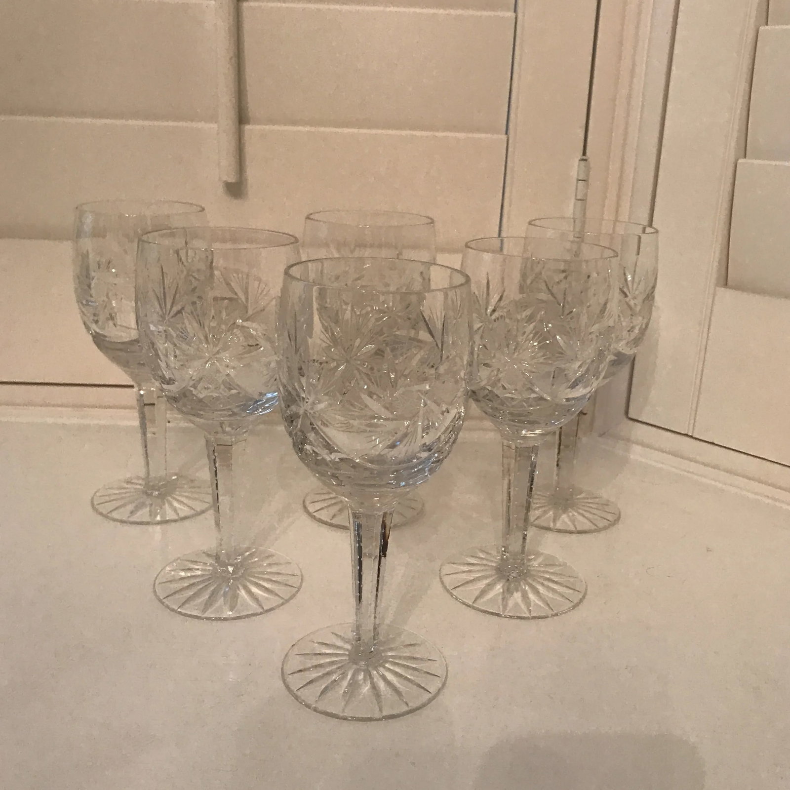 Crystal Wine Glasses - Set of 5 - 9