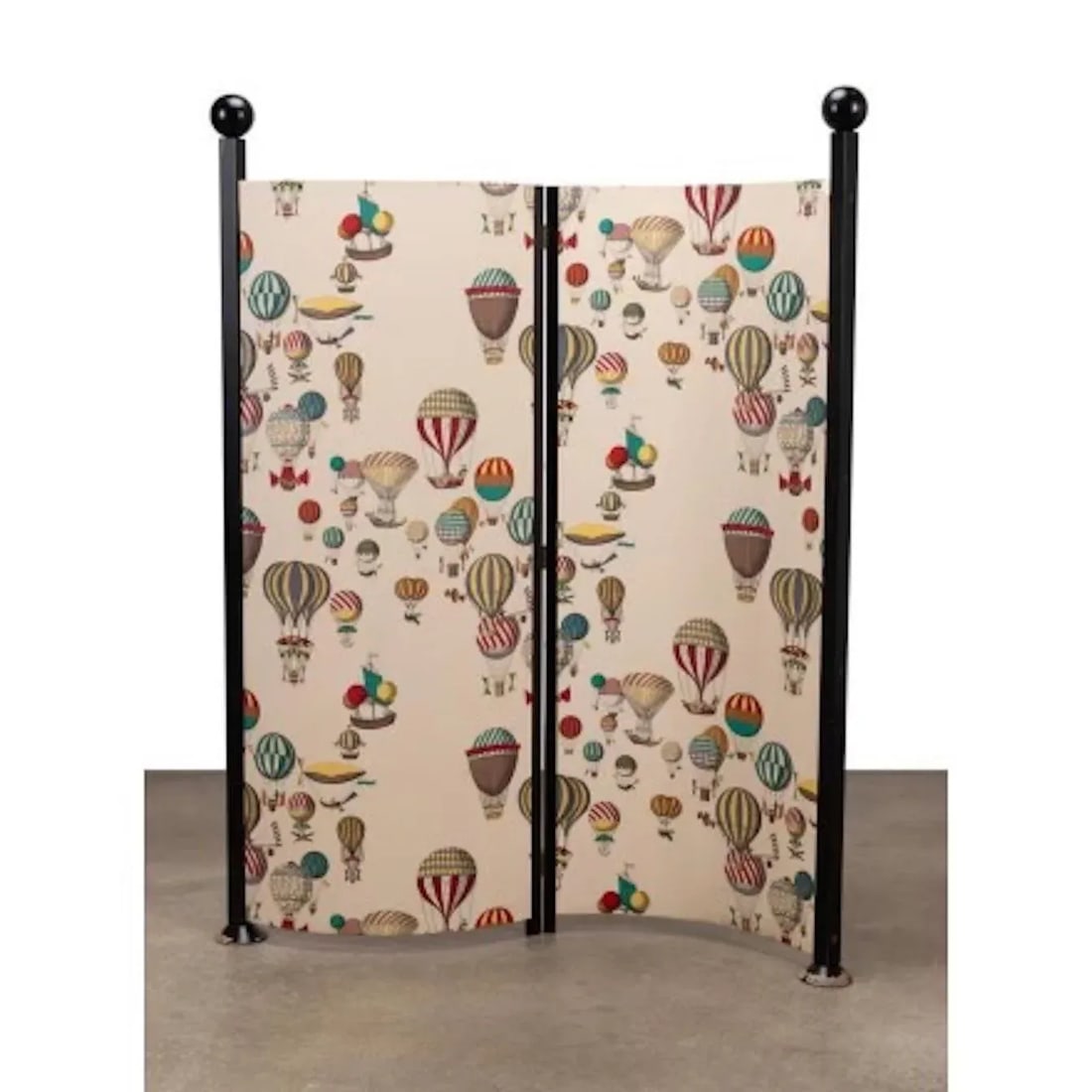 Vintage Fornasetti Wooden Painted Floor Screen, Unmarked - 2