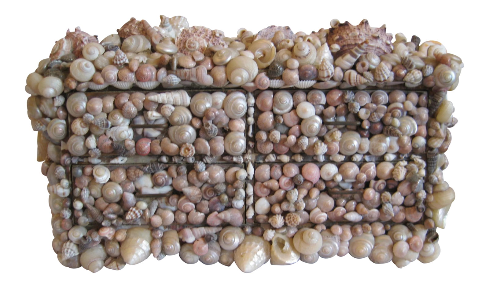 Vintage Seashell Encrusted Jewelry Box (1 of 8)