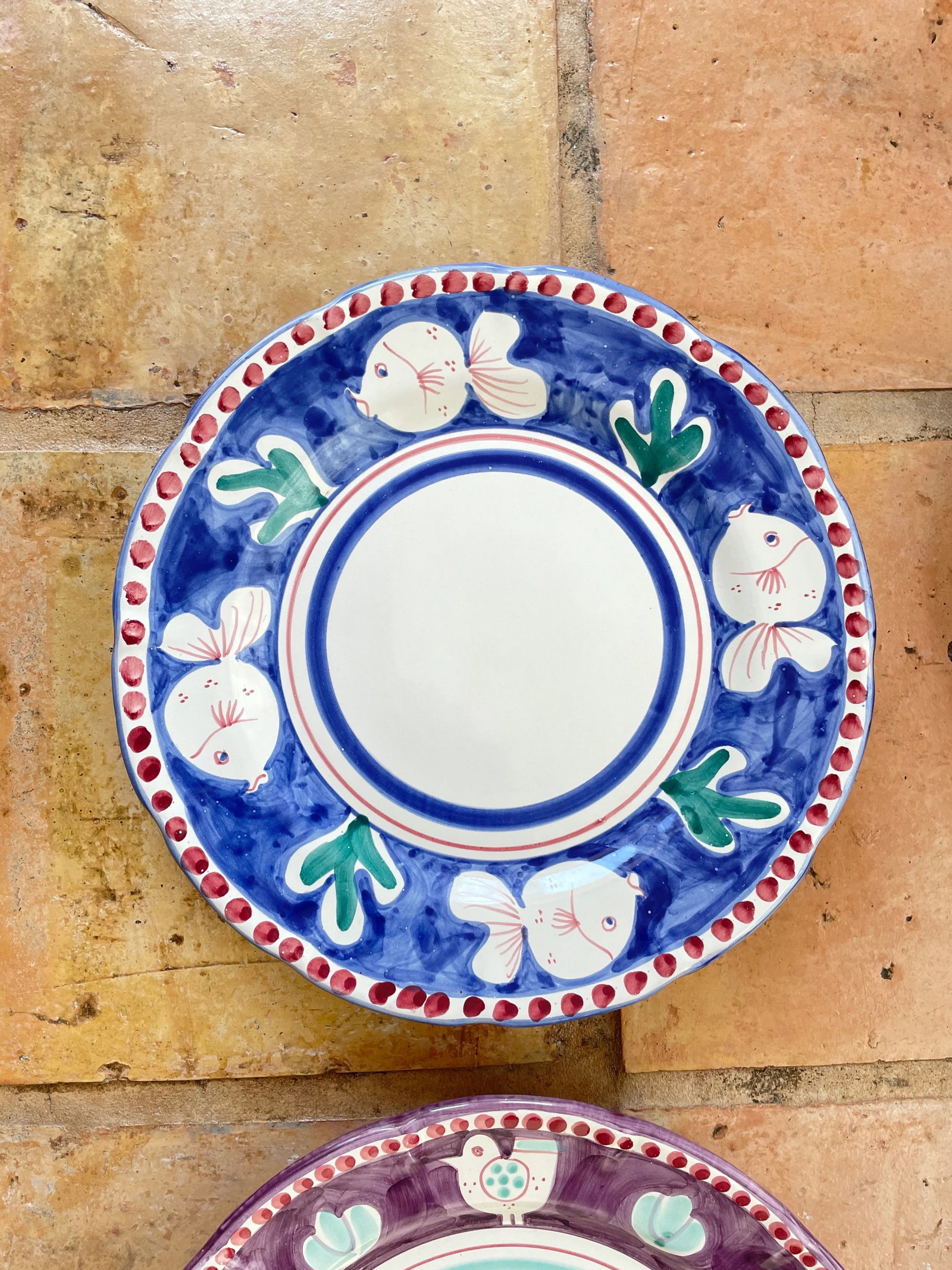 Vintage Vietri Campagna Large Ceramic Serving Platters- Set of 4 - 2