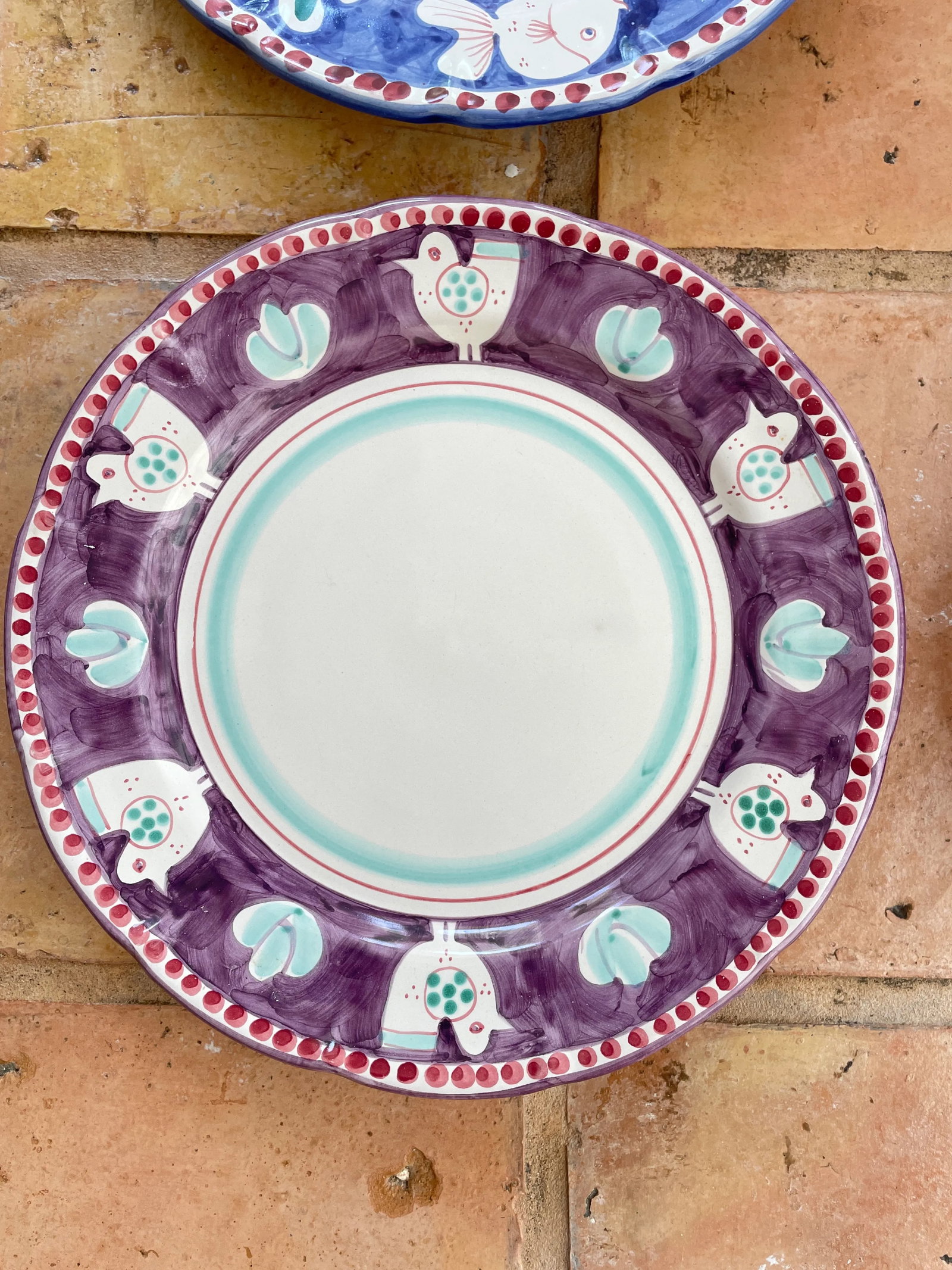 Vintage Vietri Campagna Large Ceramic Serving Platters- Set of 4 - 4