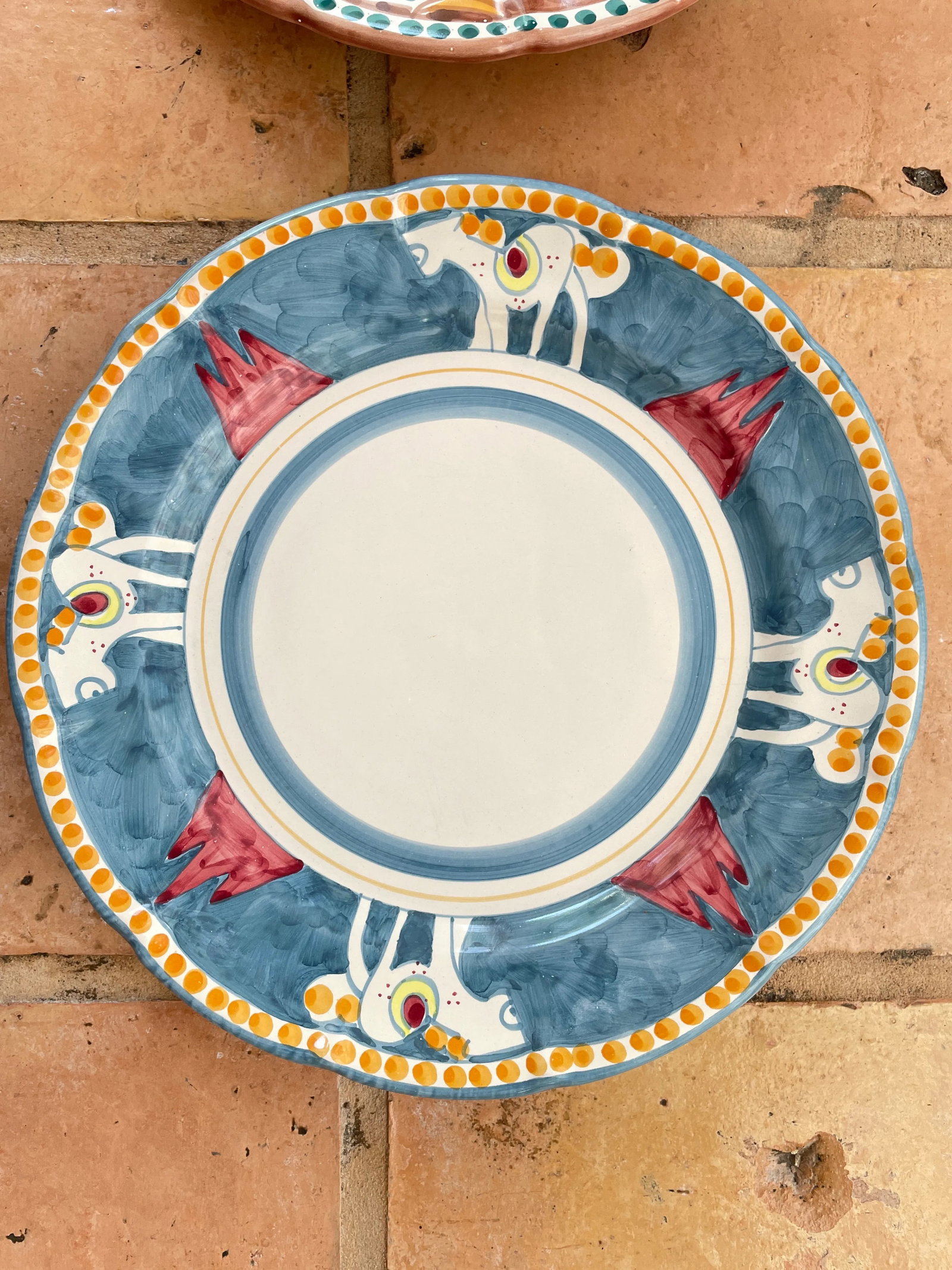 Vintage Vietri Campagna Large Ceramic Serving Platters- Set of 4 - 5