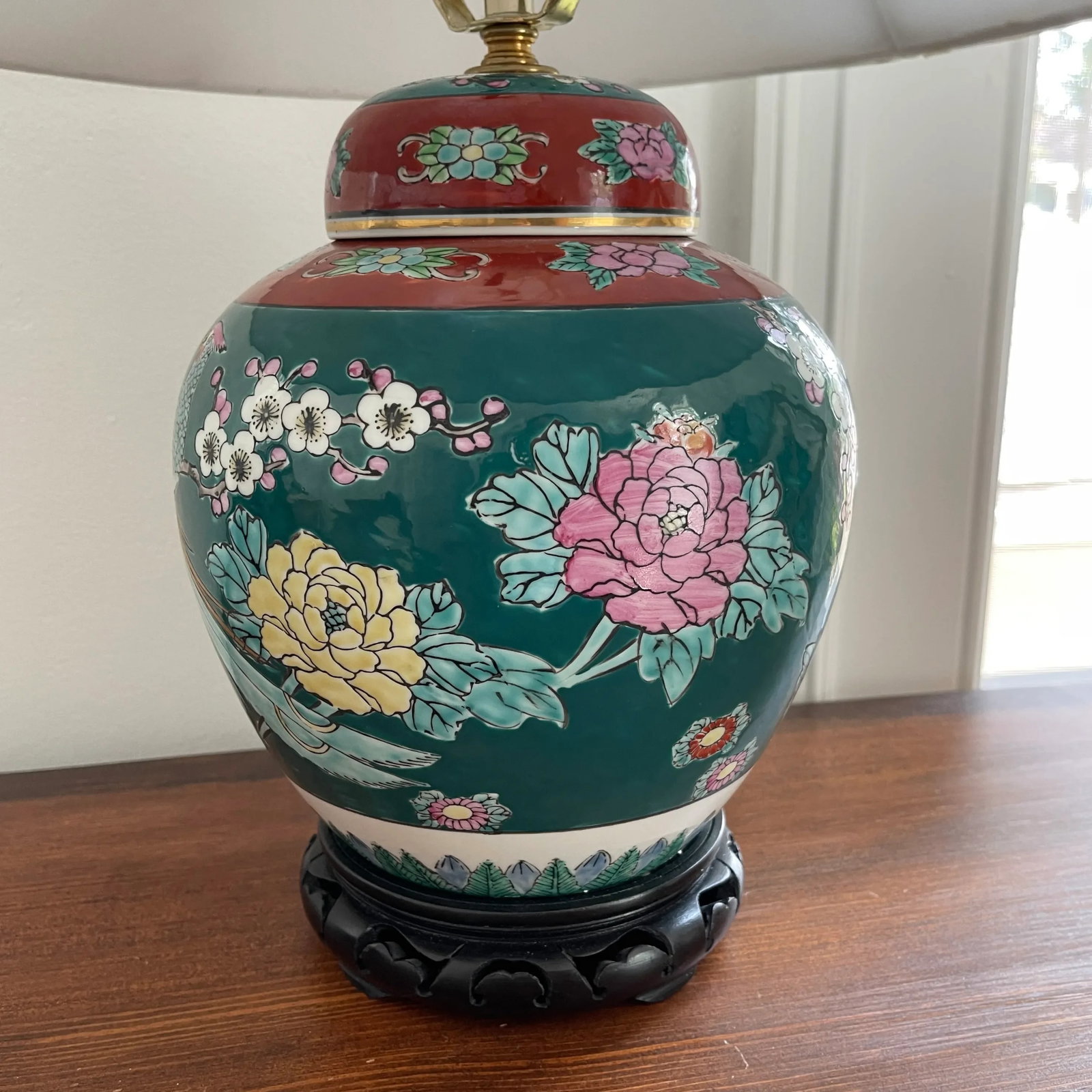 Vintage Imari Ginger Jar Table Lamp - 3