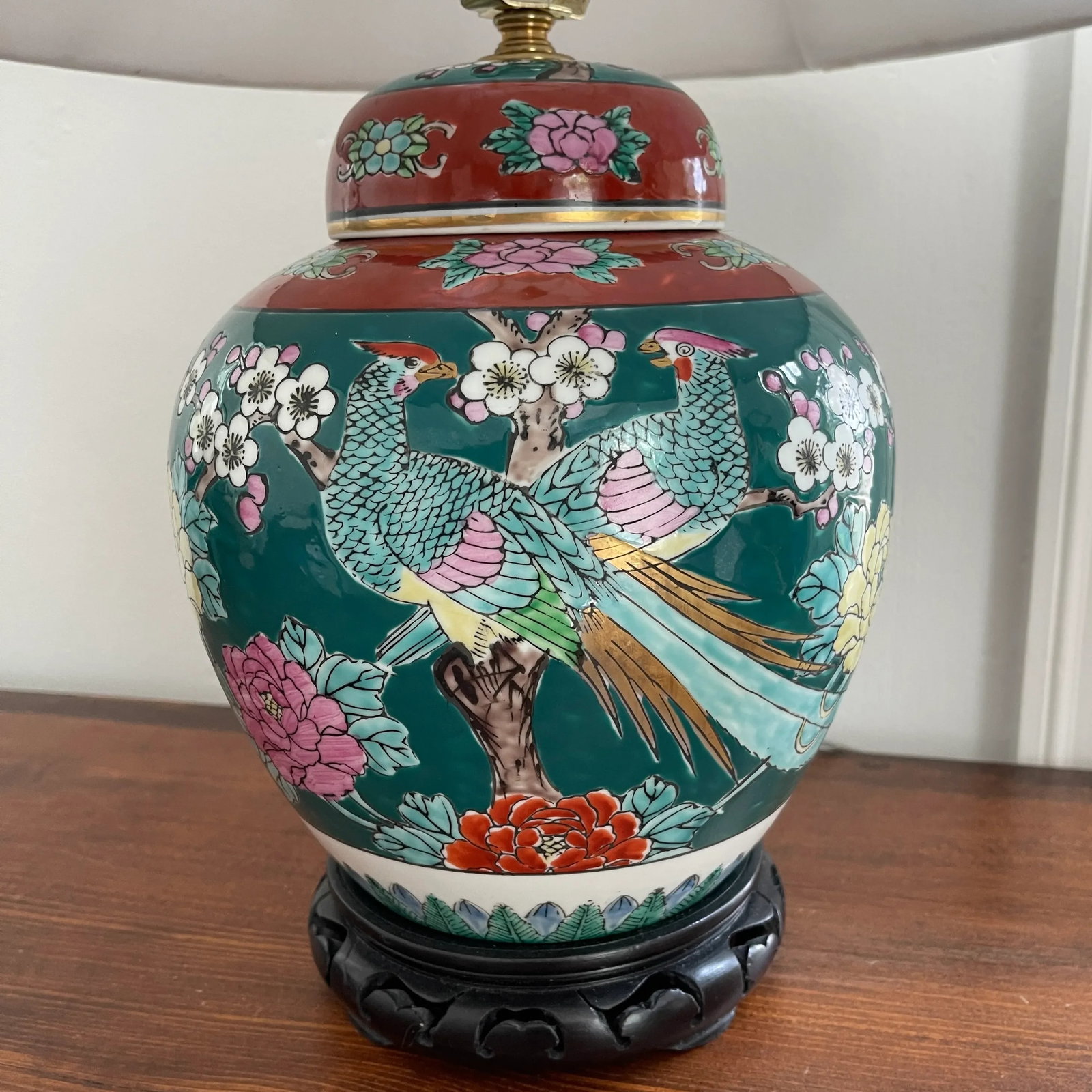 Vintage Imari Ginger Jar Table Lamp - 4