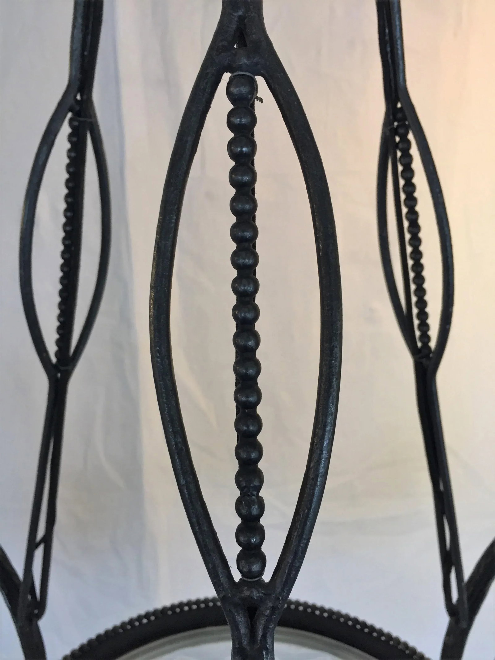 Degue French Art Deco Wrought Iron Chandelier - 6