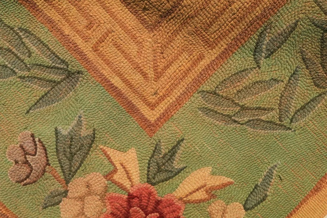 Large Antique Chinese Art Deco Hooked Rug - 17'8'' * 19'8'' - 5