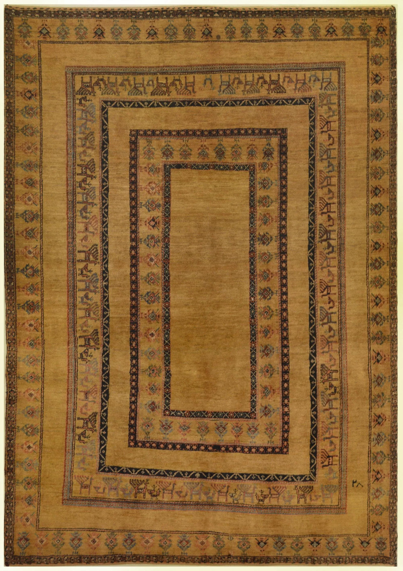 Mansour Original Handmade Persian Qashqai Rug - 3