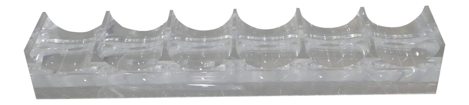 Alessio Tasca Lucite Wine Rack: Alessio Tasca Lucite Wine Rack sold as found in vintage condition showing normal signs of use but very clean and without damage. Condition: Alterations: Original Condition Unaltered Imperfections: