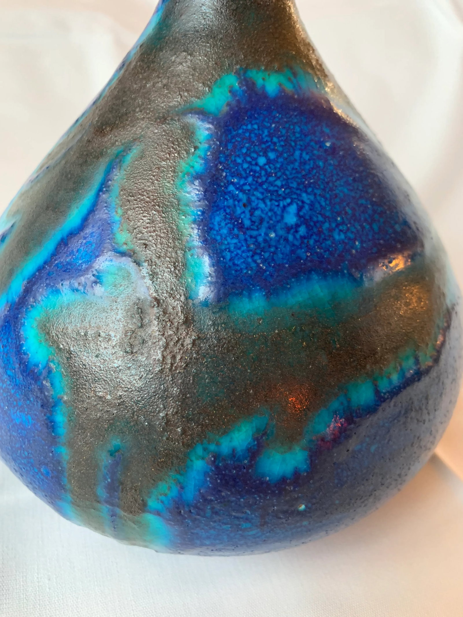 1950s Italian Guido Gambone Pottery Vase - 4