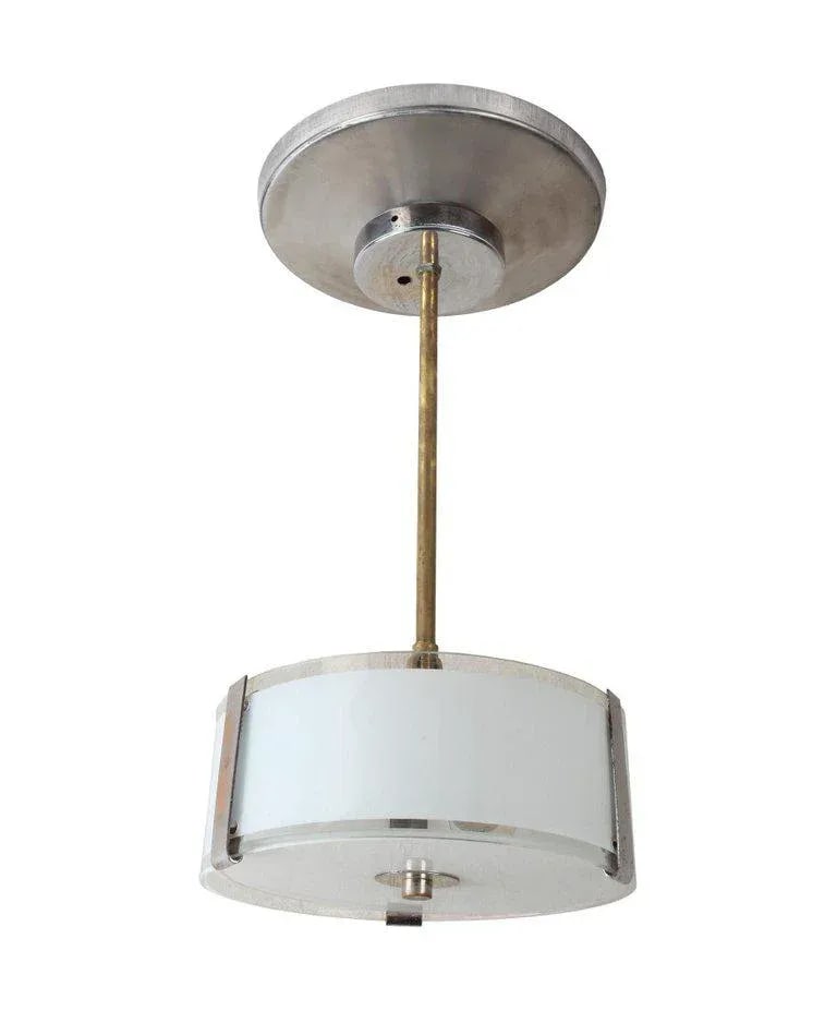 Mid-Century Modern Chrome and Frosted Glass Table Lamps - a Pair - 4