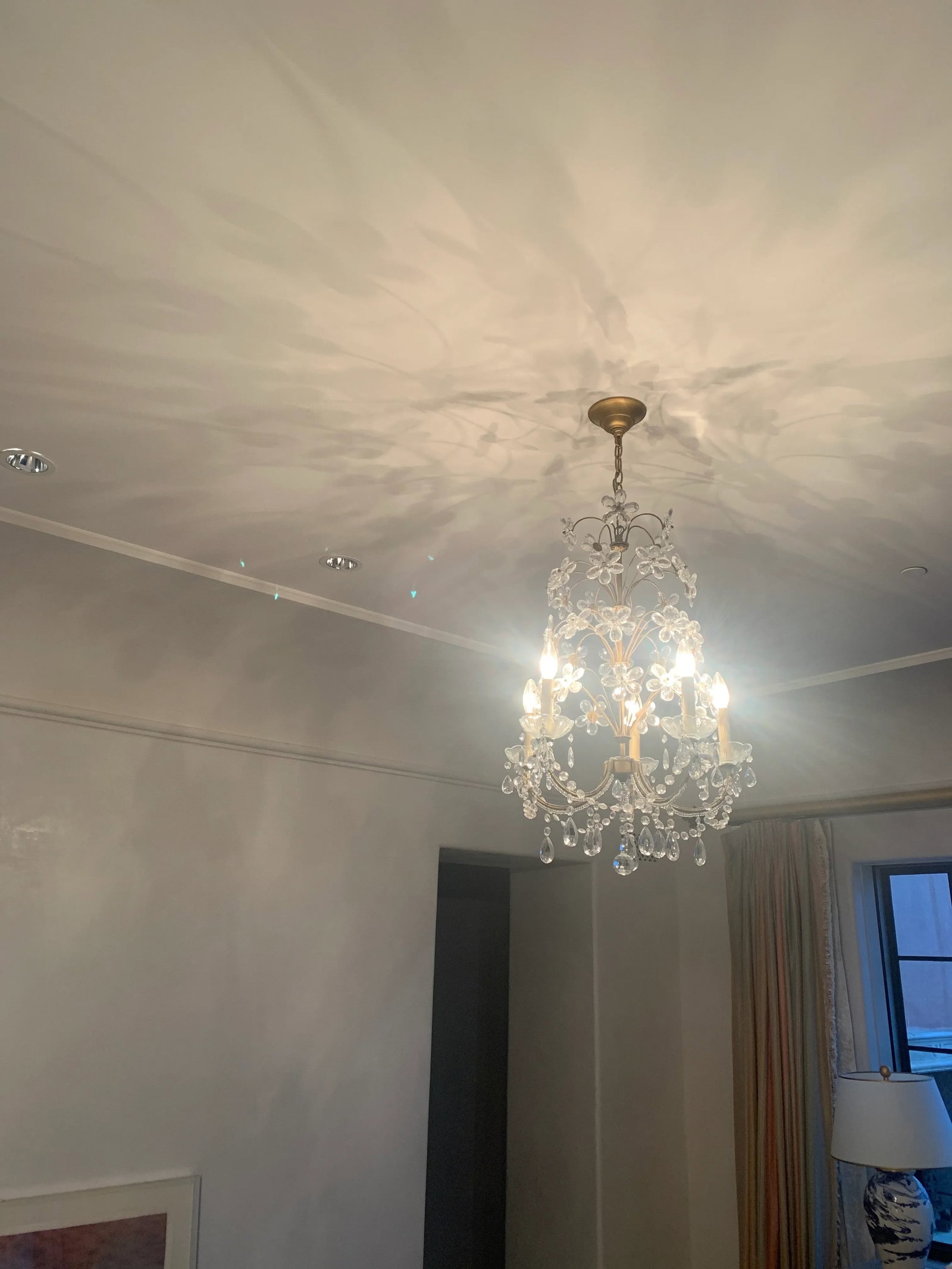 Vintage 1950s Crystal Italian Chandelier - 7