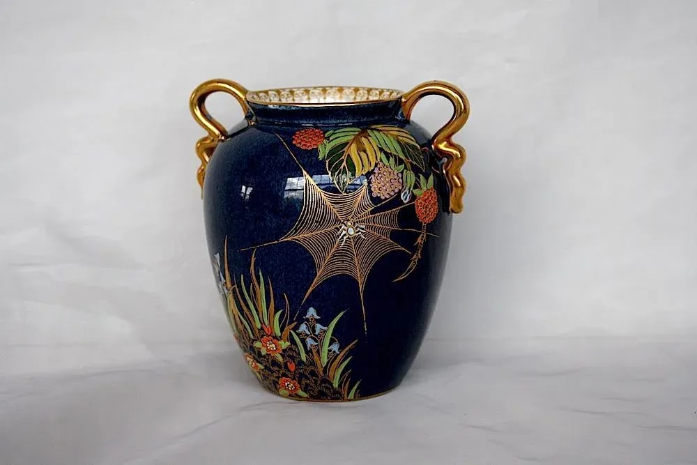 Carlton Ware Spider Web Vase - 12