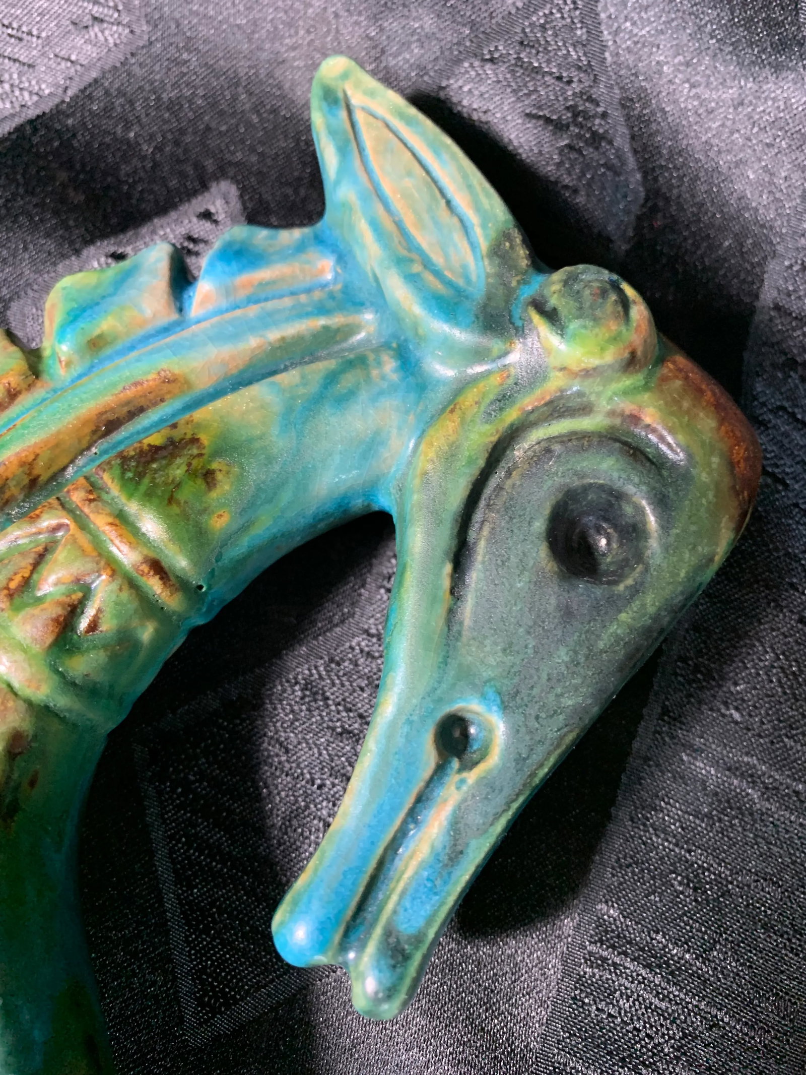 1950s Vintage Alvino Bagni "Sea Garden" Italian Sea Horse Pottery Sculpture - 11