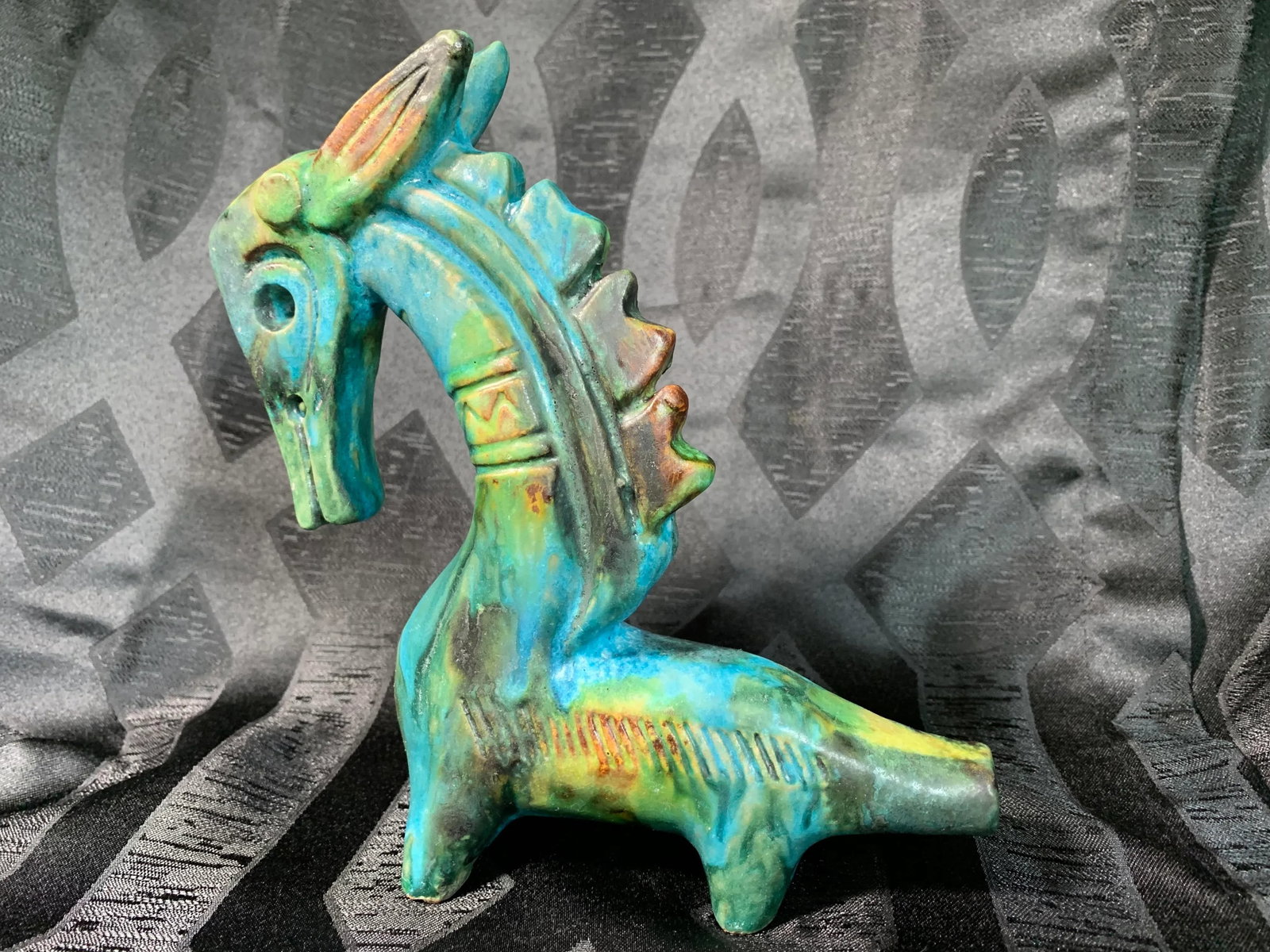 1950s Vintage Alvino Bagni "Sea Garden" Italian Sea Horse Pottery Sculpture - 13