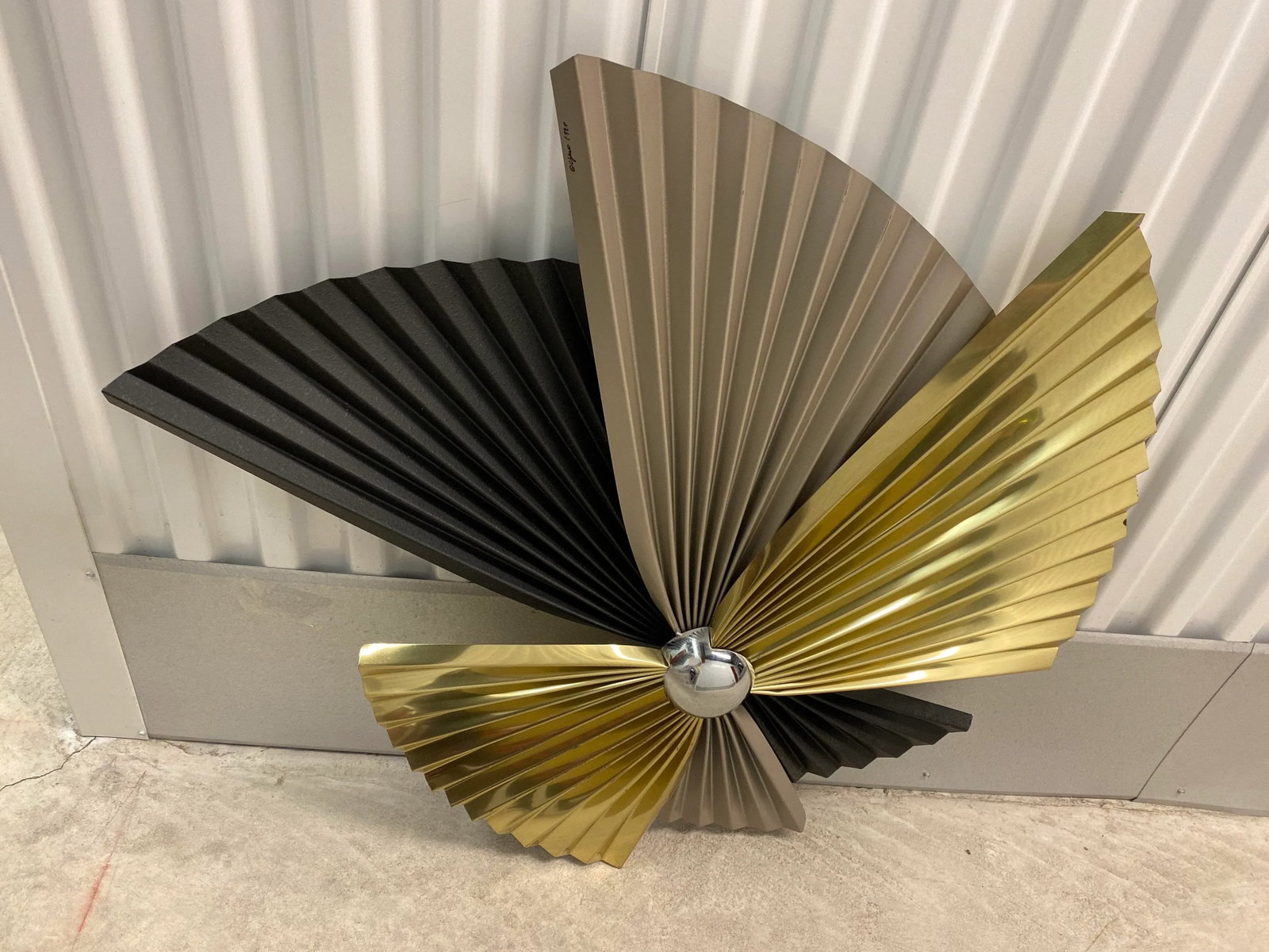 1990s Curtis Jere Fan Wall Sculpture - 2