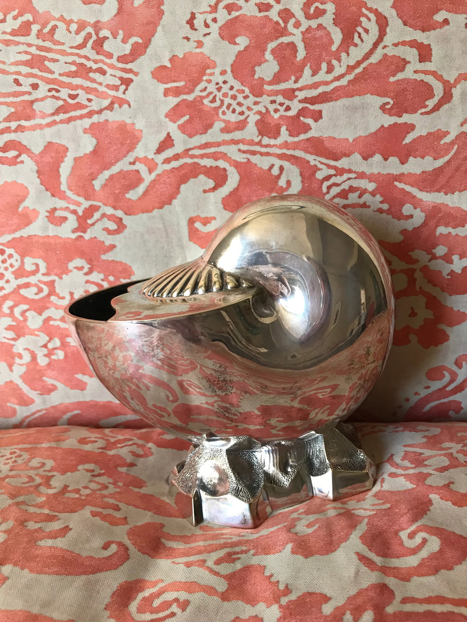 Late 19th Century Victorian Silver Nautilus Spoon Warmer - 2