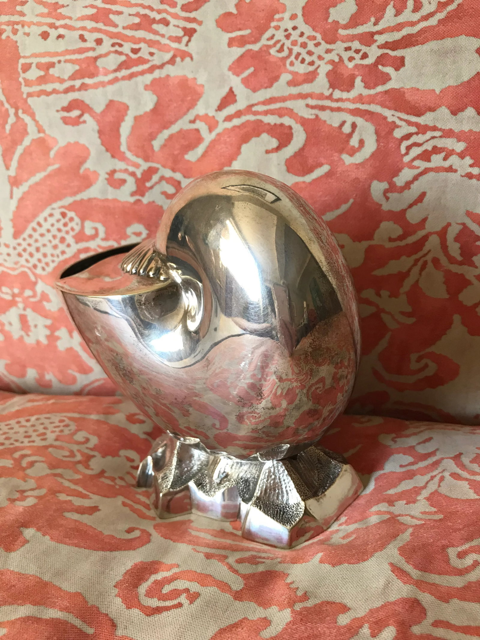 Late 19th Century Victorian Silver Nautilus Spoon Warmer - 3