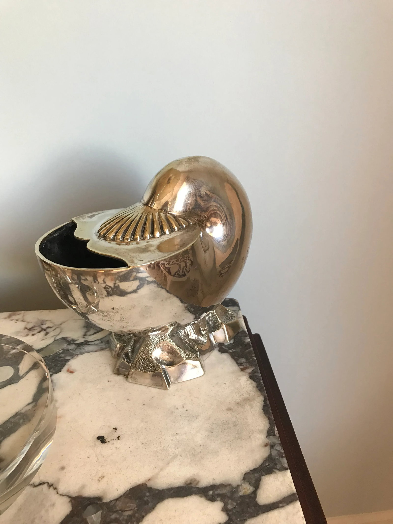 Late 19th Century Victorian Silver Nautilus Spoon Warmer - 8
