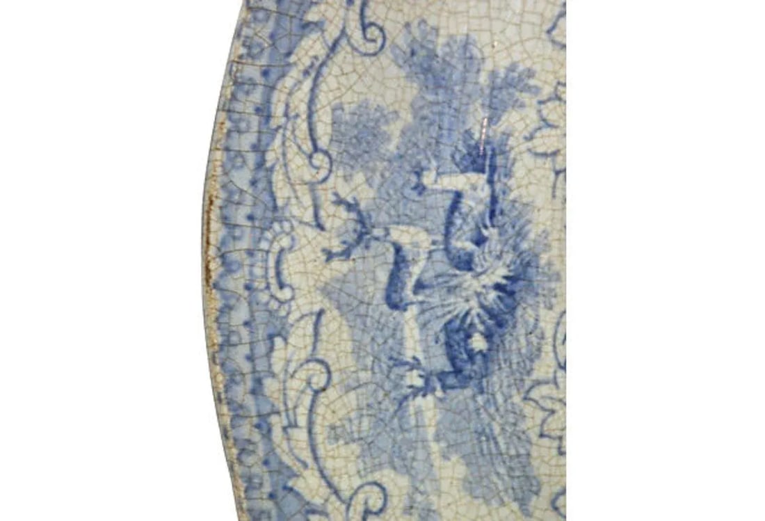 Antique Palace Garden Transferware Platter - 5