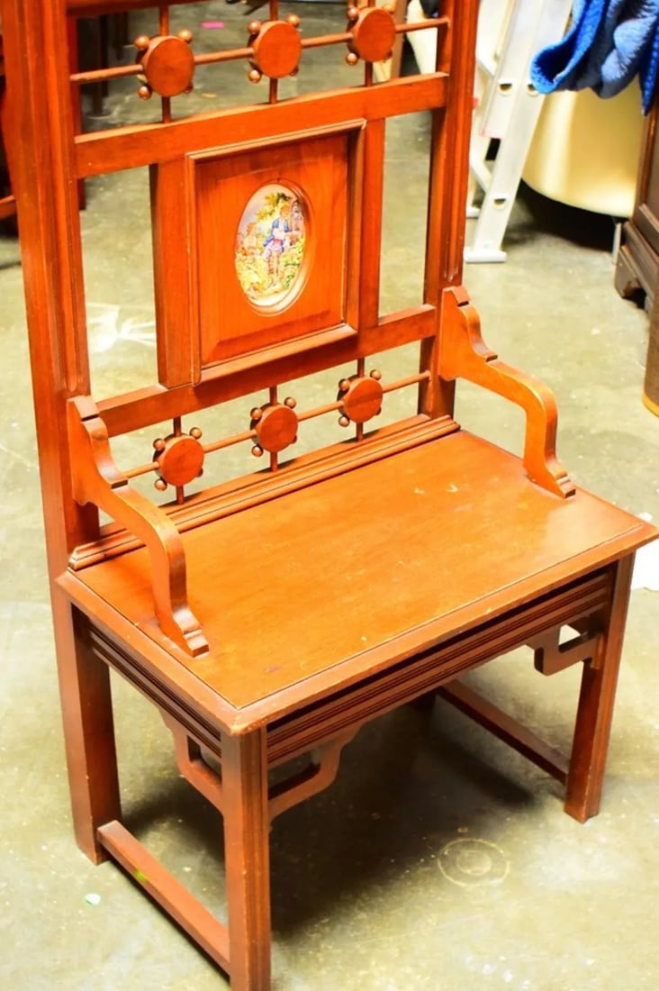 Mid 20th Century Vintage Chinoiserie Hall Tree - 3