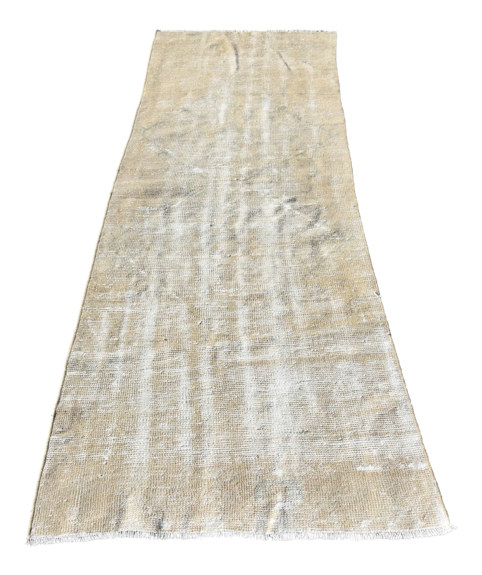1960s Vintage Turkish Beige Color Handmade Anatolian Wool Runner Rug: Vintage Turkish Beige Color Handmade Anatolian Wool Runner Rug 3x8 Ft. Size: 2.5 x 7.5 ft (75 x 228 cm) 29.5 x 89.8 inches Color: Beige Material: 100% Wool Fast Shipping: Delivery in 3-5 Business