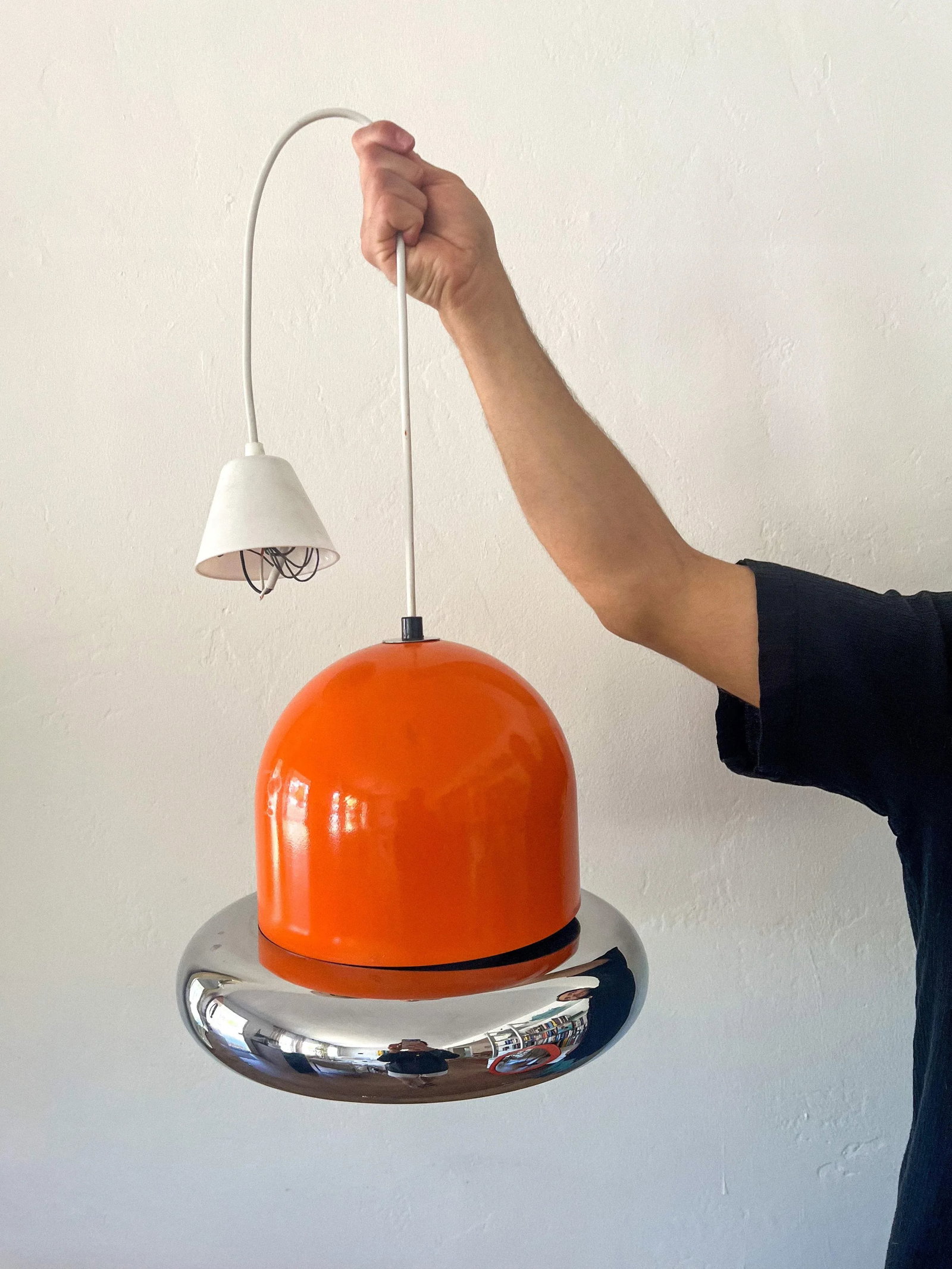 Space Age Pendant Lamp in the Style of Harvey Guzzini Dijkstra, 1960s - 12