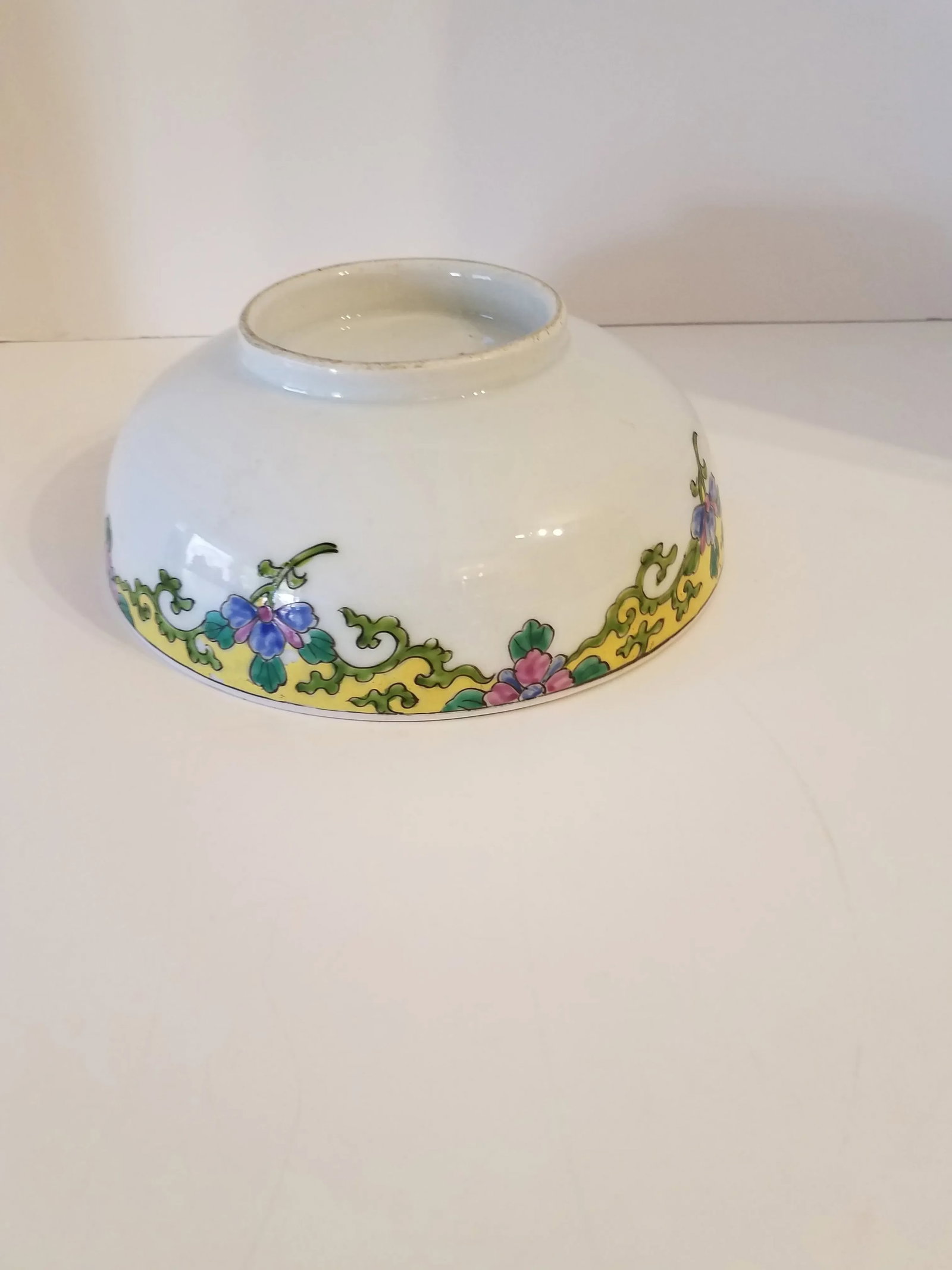 Antique Cloisonne Japanese "Nippon" Hand Painted Enamel Peacock Floral Bowl Marked - 3