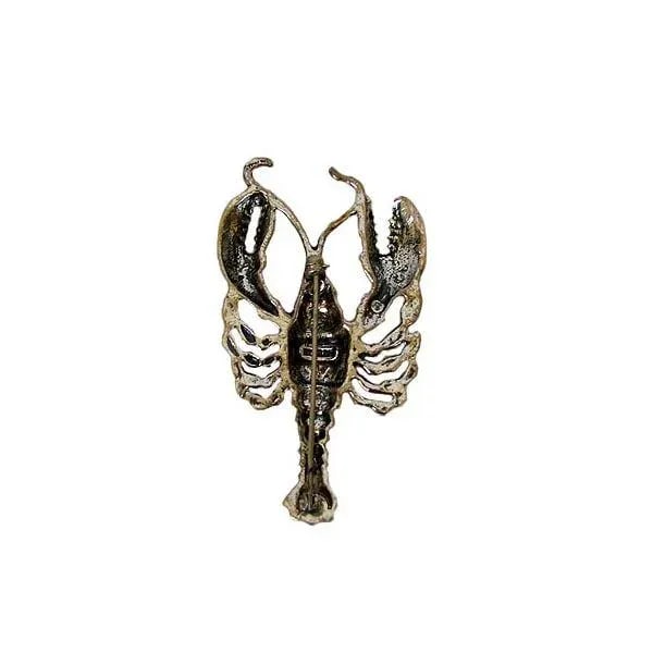 Vintage Sterling Silver Lobster Brooch - 2