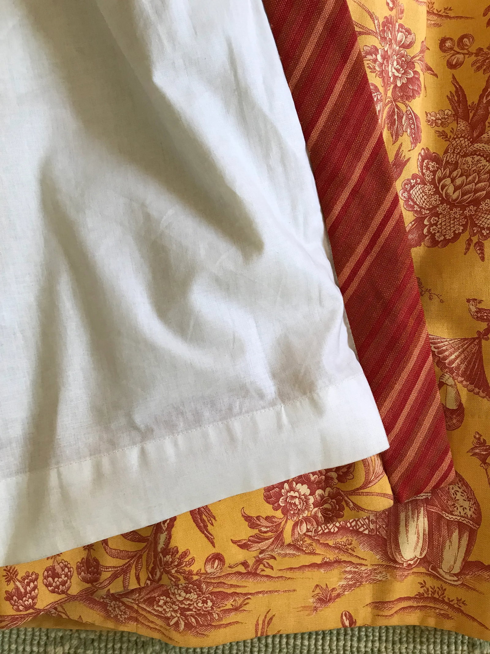 Chinoiserie Toile Custom Lined Curtains - Set of 6 - 4