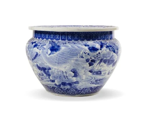 1950s Vintage French Porcelain Cache Pot - 3