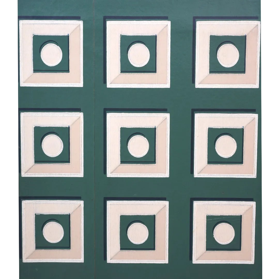 1970s Deco Four Panel Screen - 2