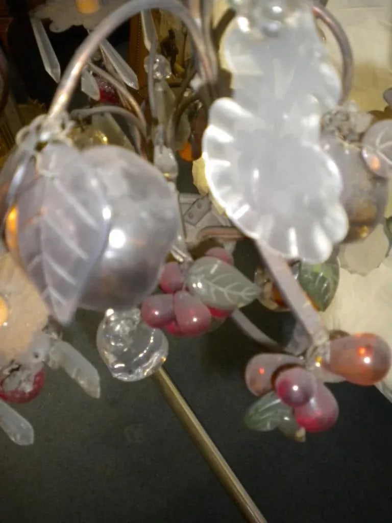 1920s Small Vintage 3-Light French Crystal Chandelier - 2