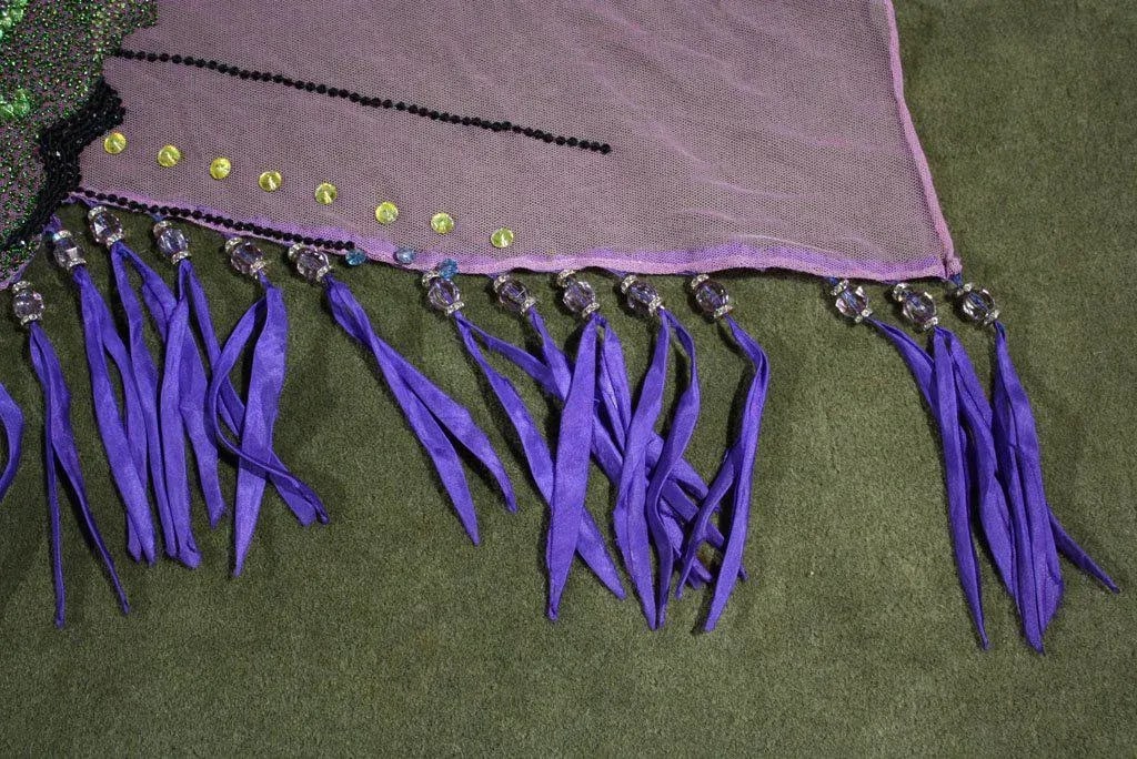 Late 20th Century Vintage Versace Beaded Hanging Textile Art - 4