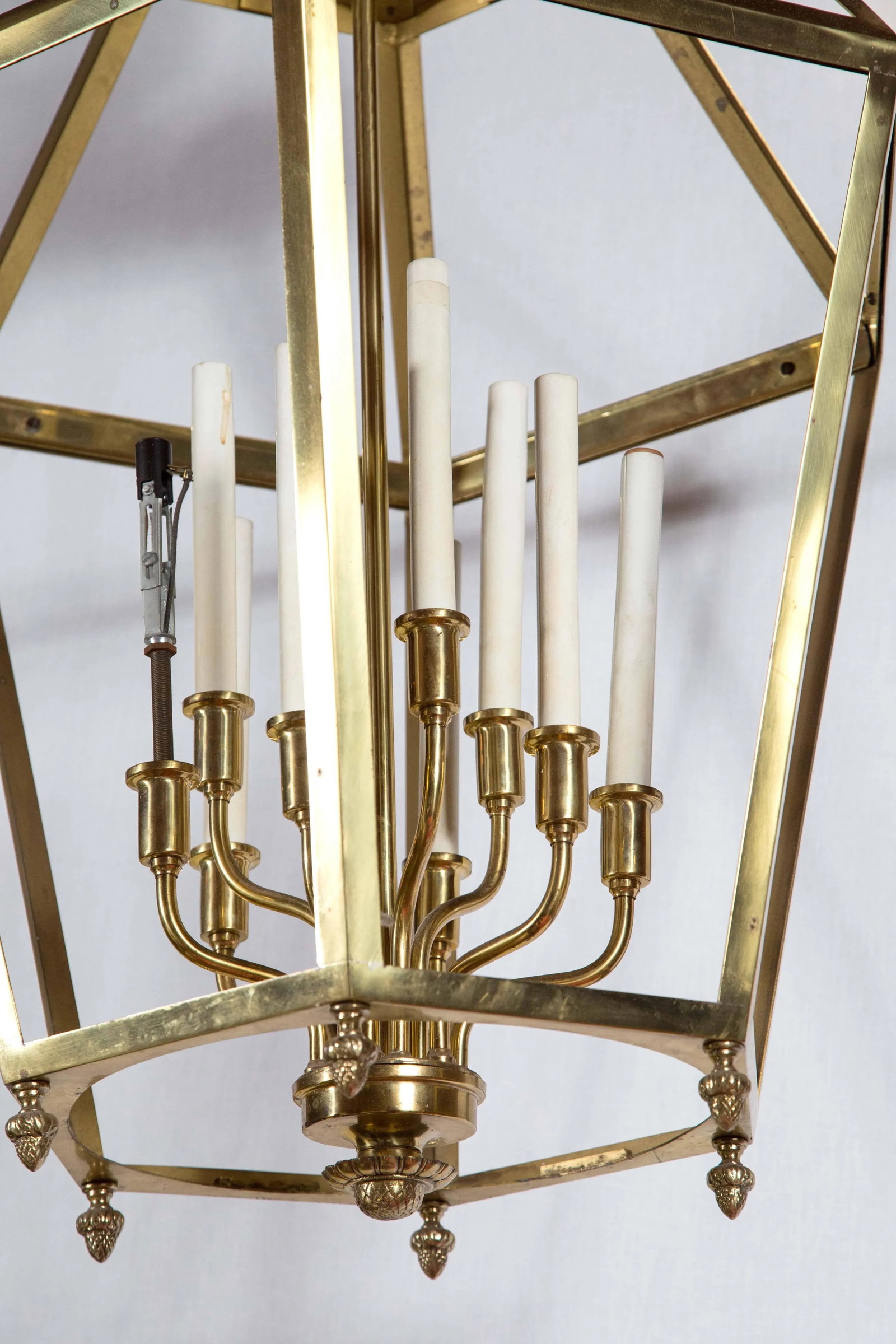 1960s Vintage Hexagonal Brass Lantern - 4
