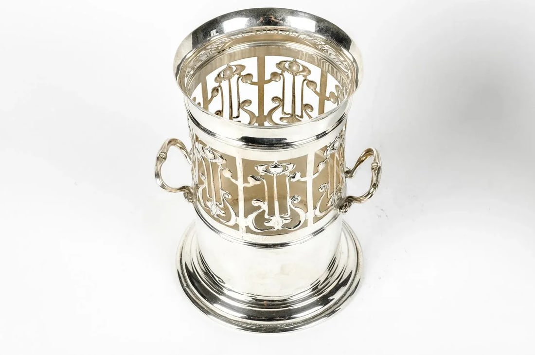 Antique English Plated Wine / Drinks Bottle Holder - 4