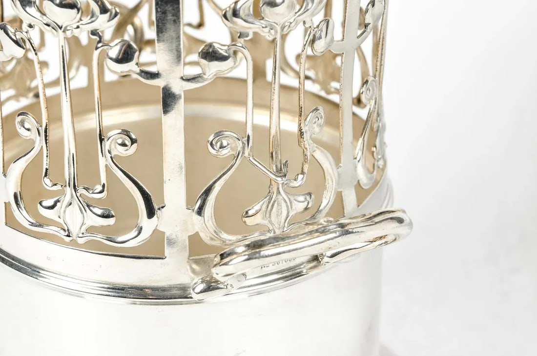 Antique English Plated Wine / Drinks Bottle Holder - 5