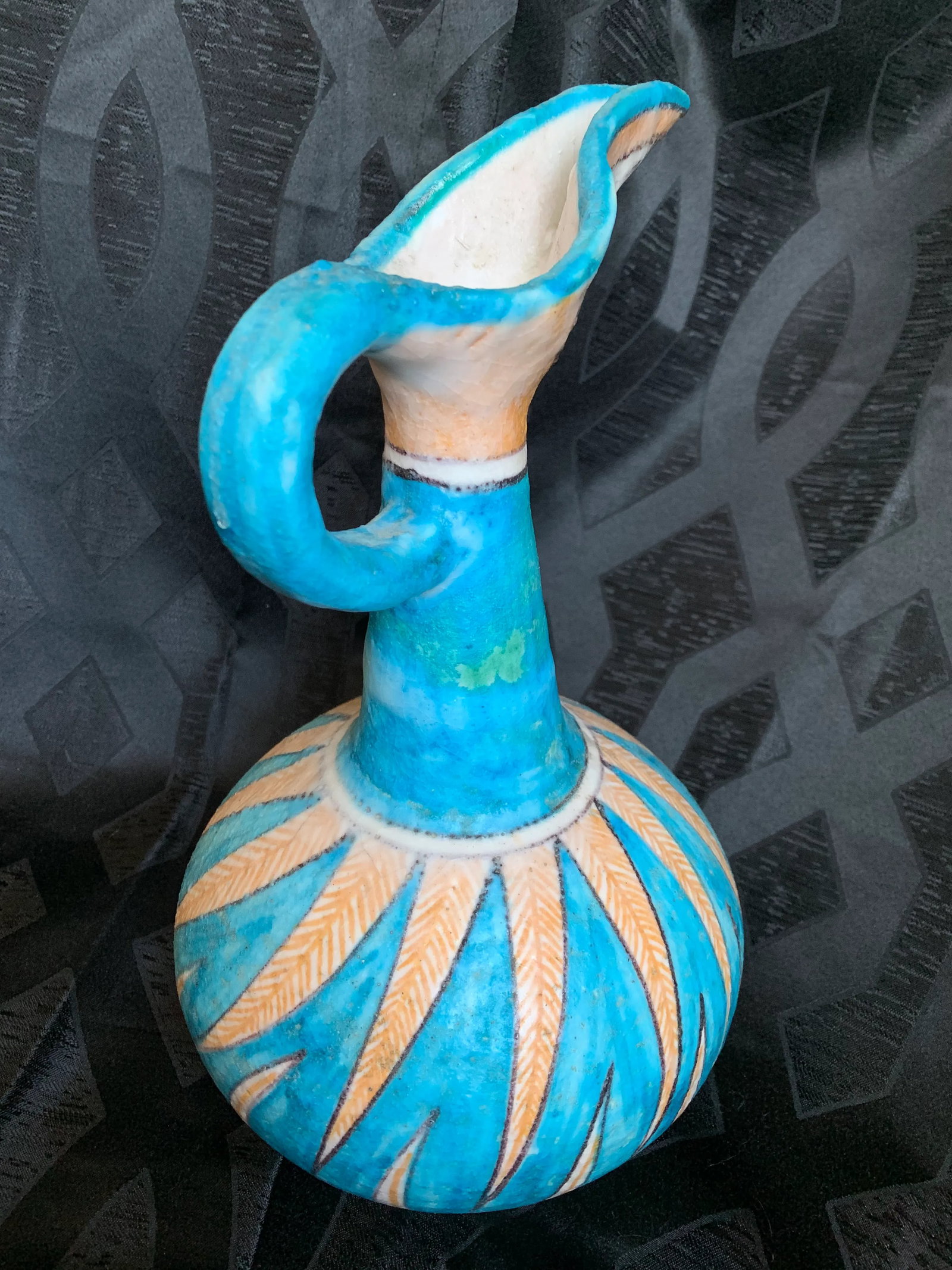 1950s Guido Gambone for Vietri Italian Pottery Toucan Pitcher Vase - 4