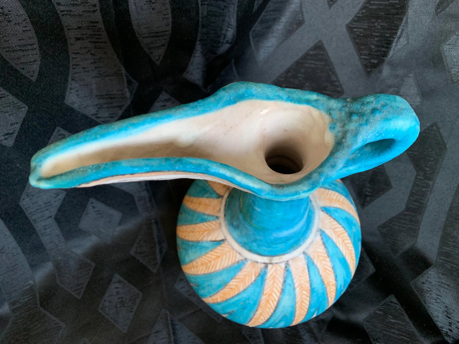 1950s Guido Gambone for Vietri Italian Pottery Toucan Pitcher Vase - 7